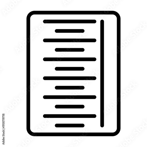 Right Alignment Icon Design