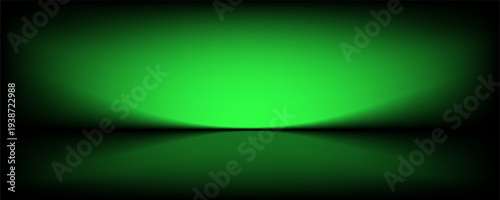 Abstract image of dark room concrete floor. Black room or stage background for product placement.Panoramic view of the abstract fog. White cloudiness, mist or smog moves on black background.