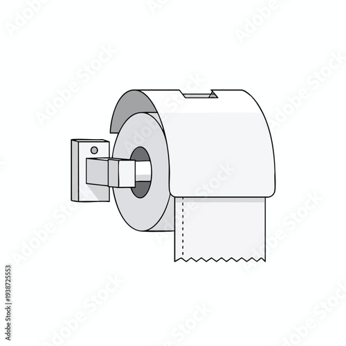 Modern Bathroom Toilet Paper Holder with Roll for Bathroom Decor