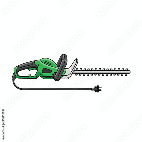 Electric Hedge Trimmer Clipart