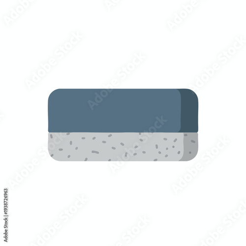 Eraser with Speckled Design on White Background
