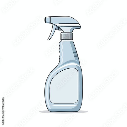 Cleaning Spray Bottle Illustration