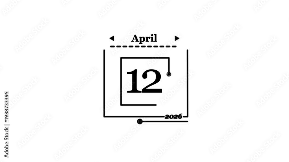 April 12 2026 calendar date graphic A very important date in the ...