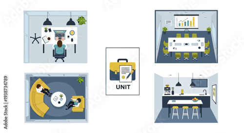 Medical First Aid Kit Illustration Set.