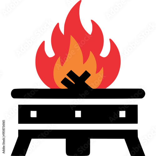 Fire Pit Icon Vector