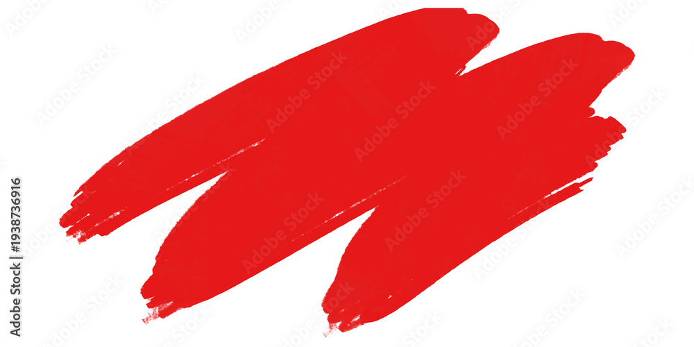 Obraz premium red paint brush