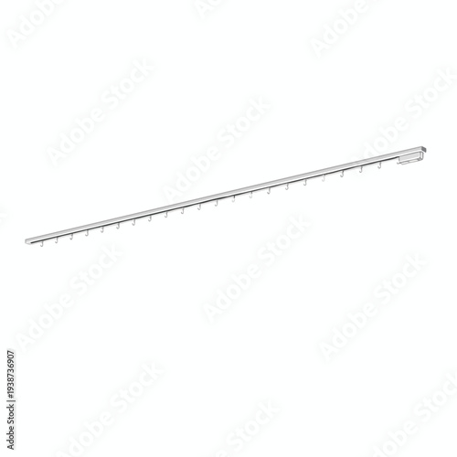 Long Metal Ruler for Precise Measurement and Craftwork