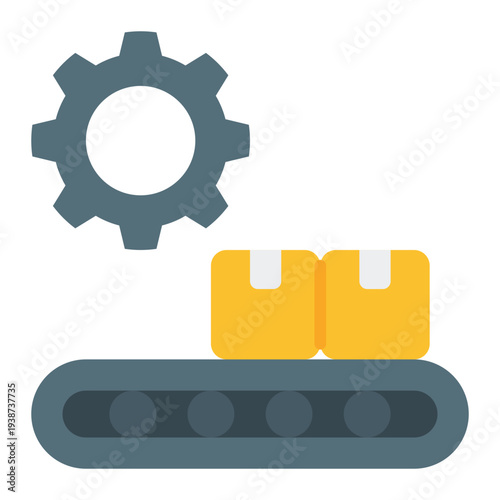 Produce Flat Icon. Content creation symbol. Creative production and media workflow Flat Icon