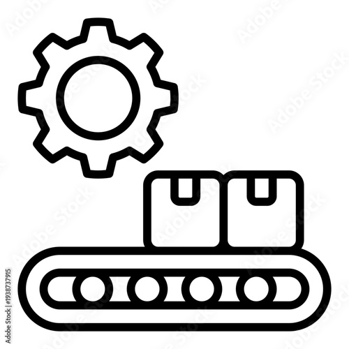 Produce Line Icon. Content creation symbol. Creative production and media workflow Line Icon