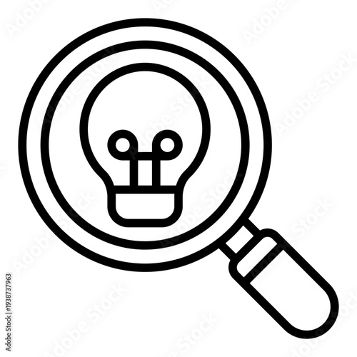 Find solution Line Icon. Problem solving symbol. Creative thinking and innovation strategy Line Icon