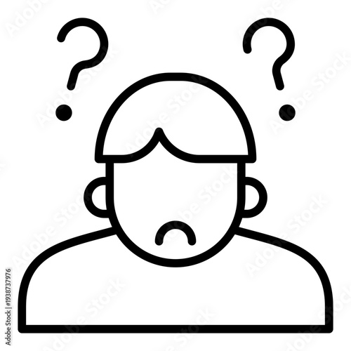 Curiosity Line Icon. Exploration symbol. Creative thinking and innovation mindset Line Icon