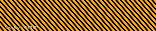 Warning yellow black red diagonal stripes line. Safety stripe warning caution hazard danger road vector sign symbol. Long danger ribbon. Vector illustration on white background. EPS file 112.