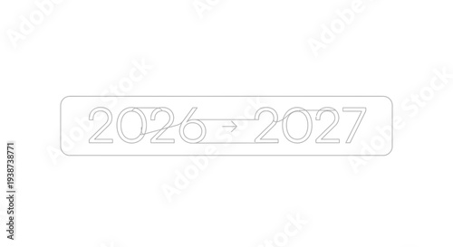 Transition from 2026 to 2027 with arrow, representing future planning and change