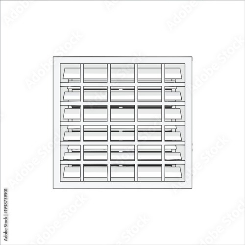 Modern Window Louver Design for Natural Light and Ventilation