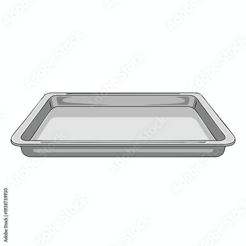 Empty Stainless Steel Food Tray for Catering and Food Service