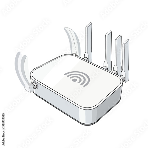 Wireless Router with Multiple Antennas for High Speed Internet Connectivity