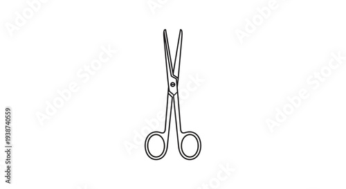 Surgical Scissors Icon Vector Illustration