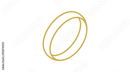 Gold ring jewelry icon