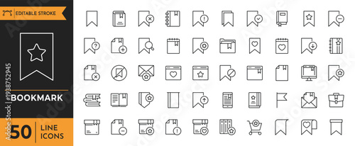 Graphic designer creates various icons for bookmarking and organization purposes