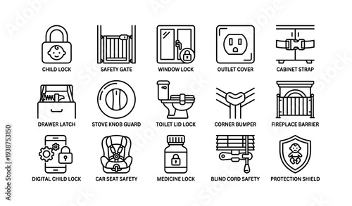 Home safety devices for child protection: locks, gates, and barriers