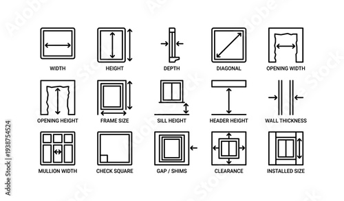 Guide to architectural measurements for windows and doors