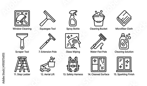 Essential tools for professional window cleaning and maintenance