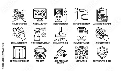 Mold inspection and prevention tools and processes illustrated