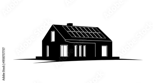 Modern eco-friendly dwelling harnessing solar energy for a sustainable future