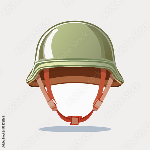 Military Helmet Illustration.