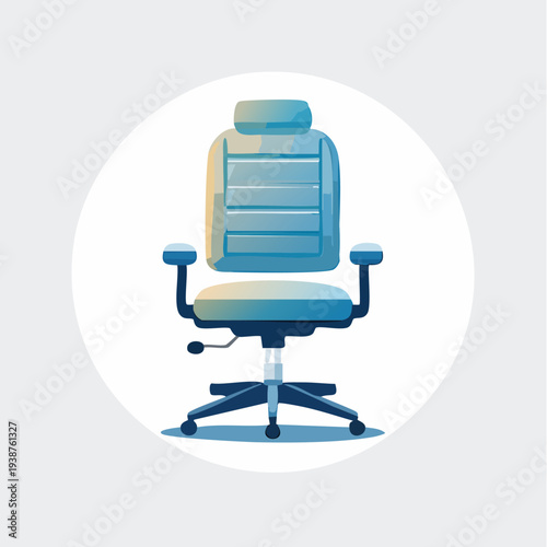 Modern Ergonomic Office Chair with Headrest and Armrests.