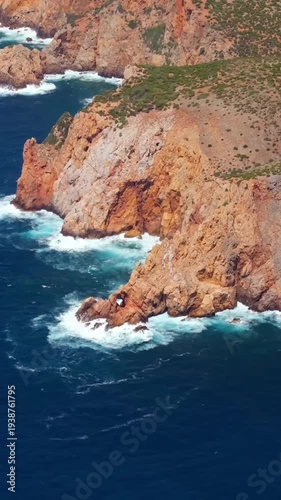 Wallpaper Mural Drone view of Sardinia's natural beauty in Italy. Torontodigital.ca