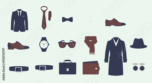 Men s Formal Accessories and Clothing Set