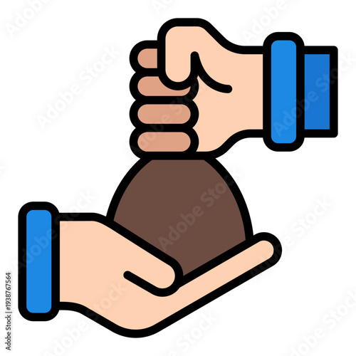 Payment Filled Line icon. Worker salary symbol. Labour wage and payroll Filled Line icon