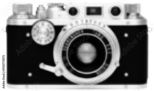 Vintage Camera: A timeless, retro camera is presented in a monochromatic view, showcasing its classic design. It’s a nostalgic nod to photography's rich heritage.