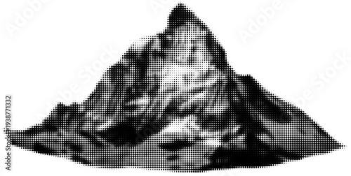 Majestic Mountain Peak: The raw power of nature is on display as a colossal mountain, its icy face and jagged, stony features reaching for the sky.