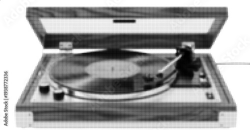 Vintage Record Player: A classic turntable with its arm delicately positioned over a vinyl record, evokes memories of warm, analog sound.