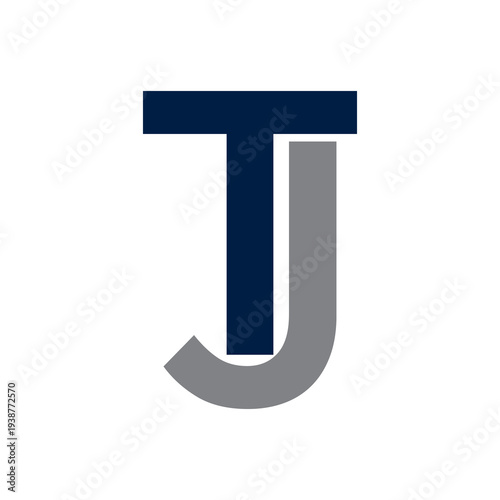 Tj logo simple clean and elegance
