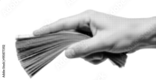 Handful of Cash in Hand: A grayscale image showcases a hand confidently holding a thick stack of currency, highlighting the theme of financial success and economic power.