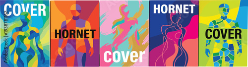 Vibrant silhouettes of women overlayed with text in a colorful graphic illustration