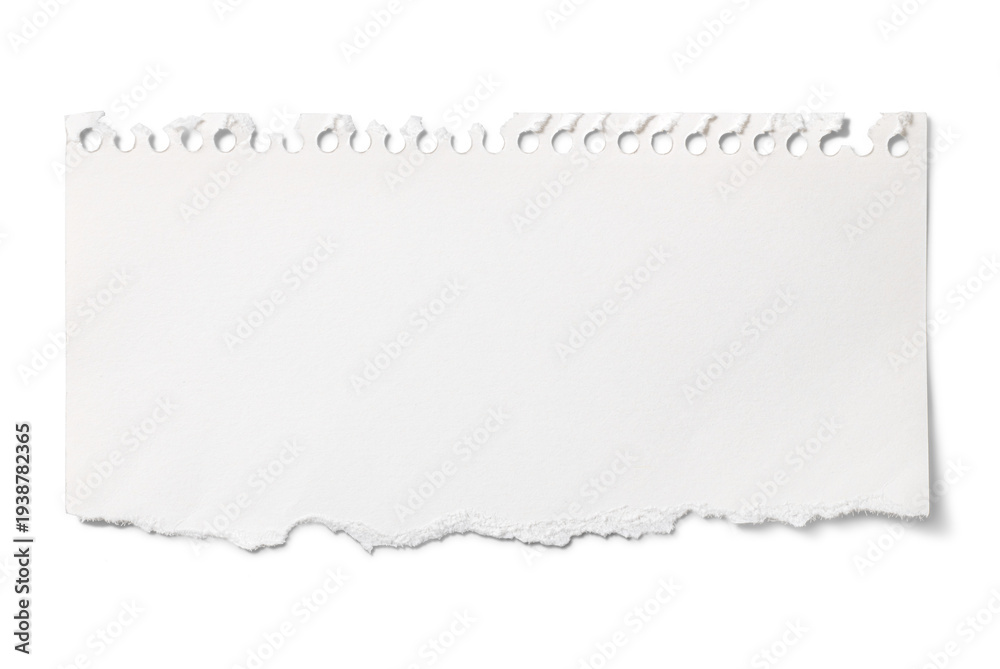 Obraz premium 引きちぎられた、ノートまたはスケッチブックの断片