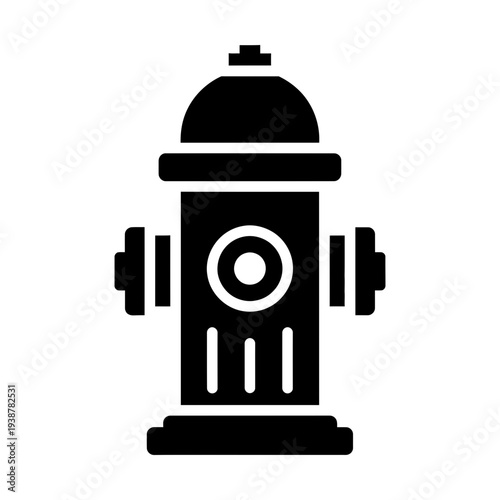 fire hydrant glyph icon