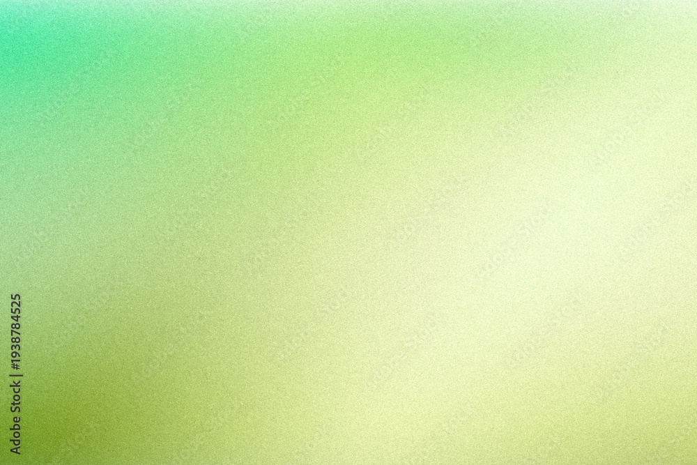 Fototapeta premium Delicate lime and mint tones blend into a hazy gradient with fine grain, offering a light, airy background perfect for wellness, eco branding, and minimalist designs.