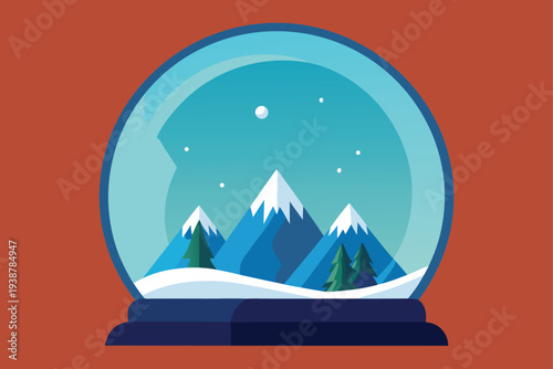 snow globe elements around frame   (1).eps