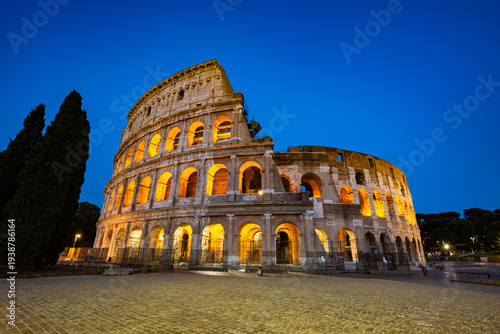 The Colosseum, or Flavian Amphitheatre, is a massive stone amphitheater in Rome, Italy.