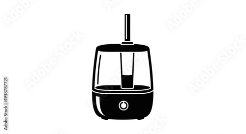 Modern ultrasonic cool mist humidifier silhouette enhancing home atmosphere and breathing comfort
