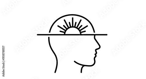 Symbolic representation of positive thinking, insight, and the emergence of bright concepts