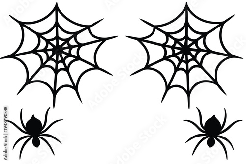 spider web borders for halloween design   (2).eps