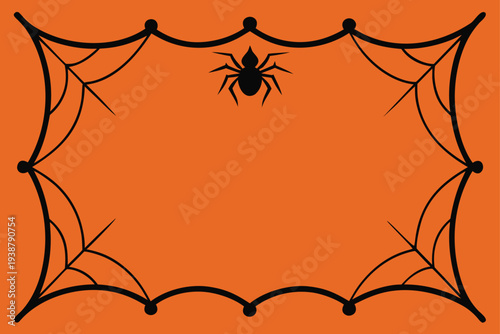 spider web frame vector pack   halloween theme   .eps