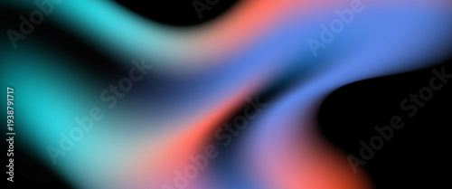 Foto Abstract fluid design with smooth gradient transitions, creating a dynamic and v