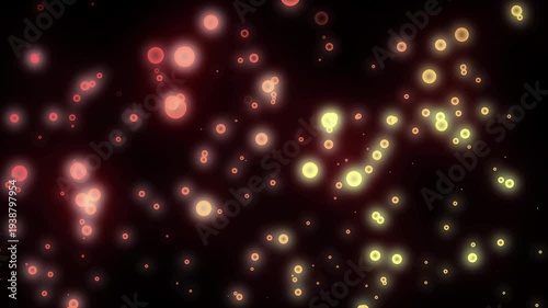 Bright Blue Starry Sky Background, Glowing Light Particle Motion Loop, Christmas Holiday Decoration Design, Sparkling Stars Night Space Illustration, Abstract Pattern Celebration Scene, Shining Light 